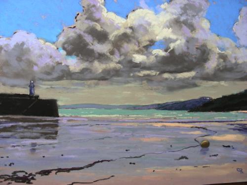 A fresh breeze, low tide, St Ives