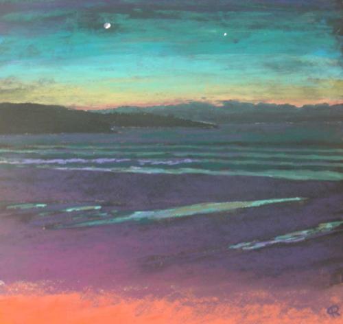 Moonrise over Porthmeor