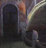 Doorway, bridge and gondolas