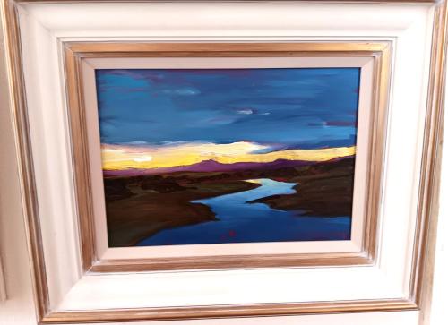 In the gloaming, towards Haytor framed